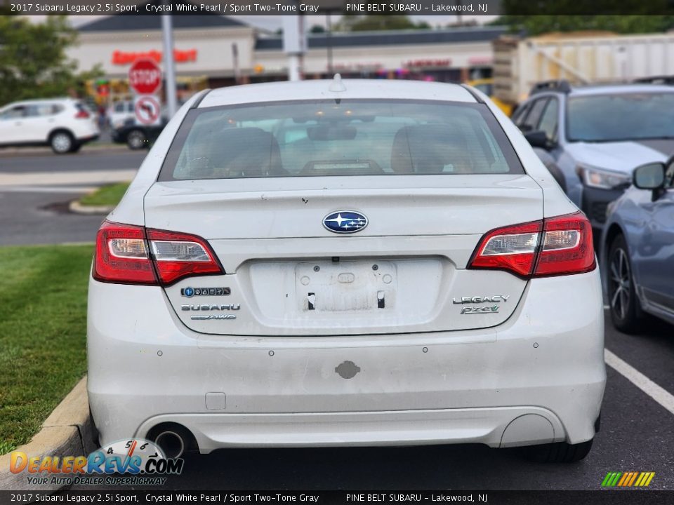 2017 Subaru Legacy 2.5i Sport Crystal White Pearl / Sport Two-Tone Gray Photo #4