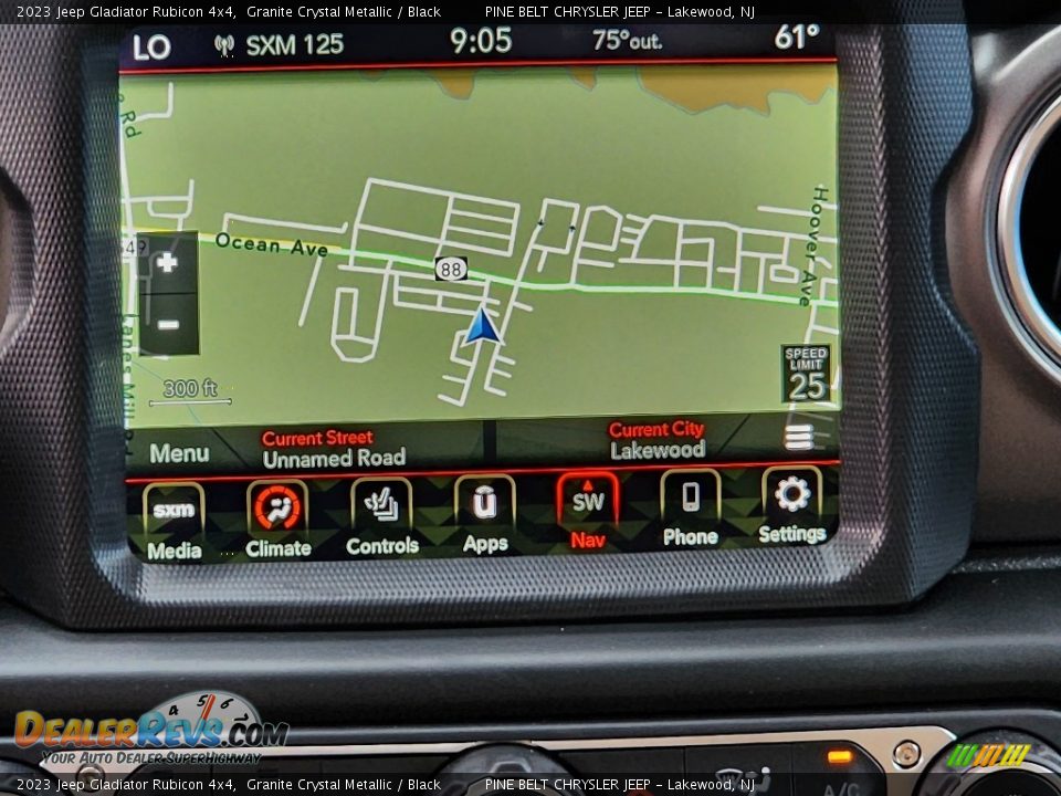 Navigation of 2023 Jeep Gladiator Rubicon 4x4 Photo #13