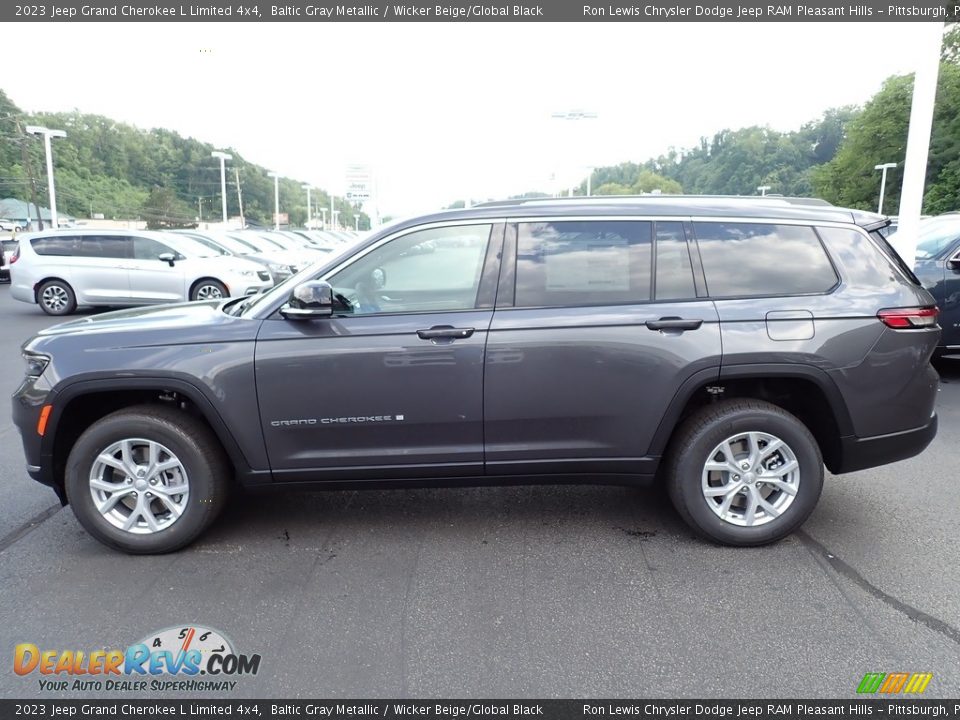 2023 Jeep Grand Cherokee L Limited 4x4 Baltic Gray Metallic / Wicker Beige/Global Black Photo #2