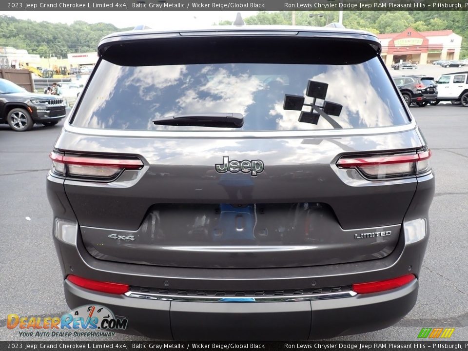 2023 Jeep Grand Cherokee L Limited 4x4 Baltic Gray Metallic / Wicker Beige/Global Black Photo #4
