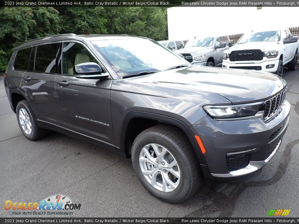 2023 Jeep Grand Cherokee L Limited 4x4 Baltic Gray Metallic / Wicker Beige/Global Black Photo #8