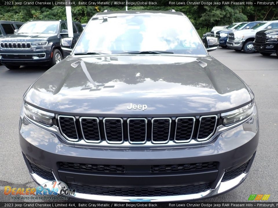 2023 Jeep Grand Cherokee L Limited 4x4 Baltic Gray Metallic / Wicker Beige/Global Black Photo #9