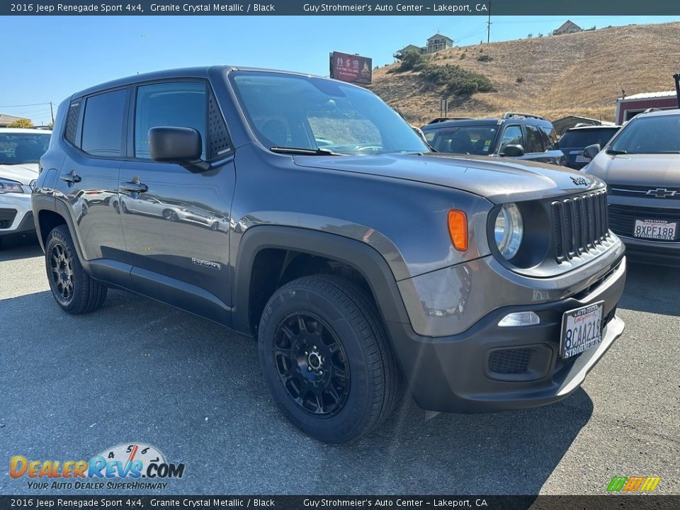 2016 Jeep Renegade Sport 4x4 Granite Crystal Metallic / Black Photo #1