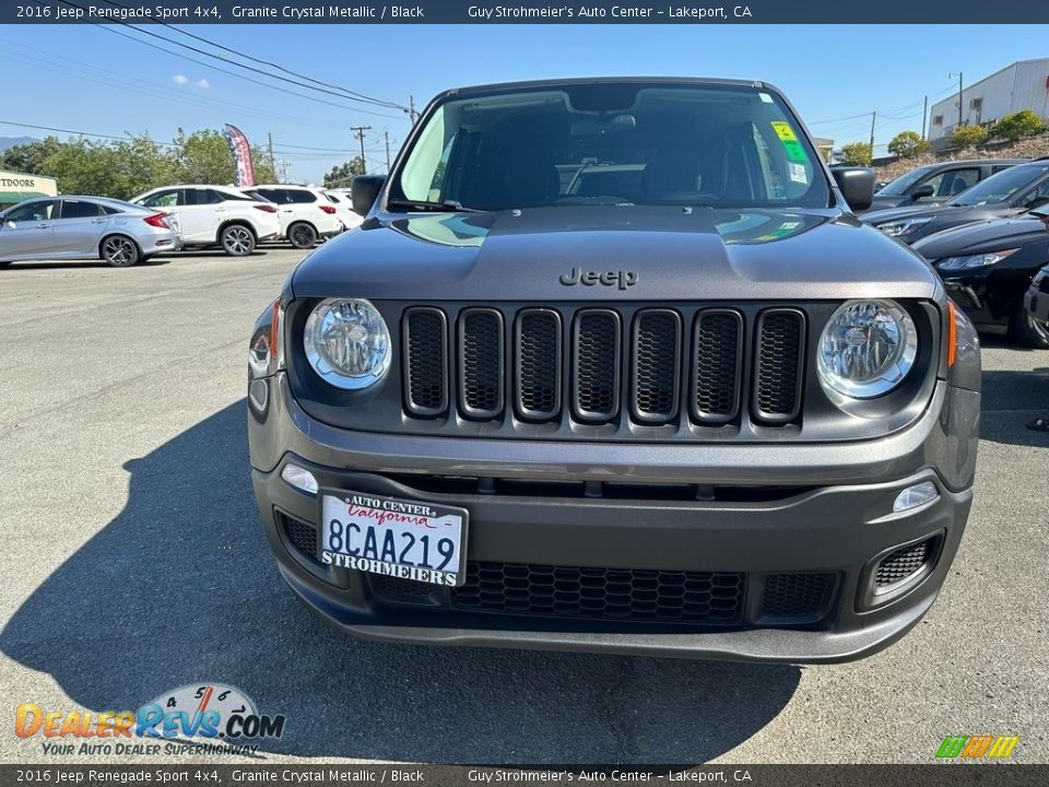 2016 Jeep Renegade Sport 4x4 Granite Crystal Metallic / Black Photo #2