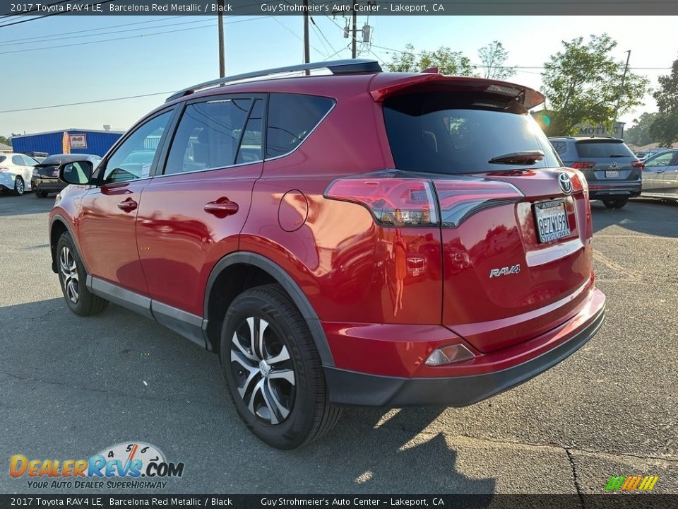 2017 Toyota RAV4 LE Barcelona Red Metallic / Black Photo #4