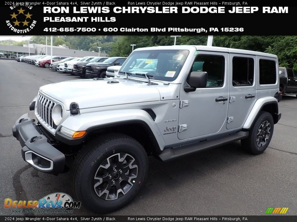 2024 Jeep Wrangler 4-Door Sahara 4x4 Silver Zynith / Black Photo #1