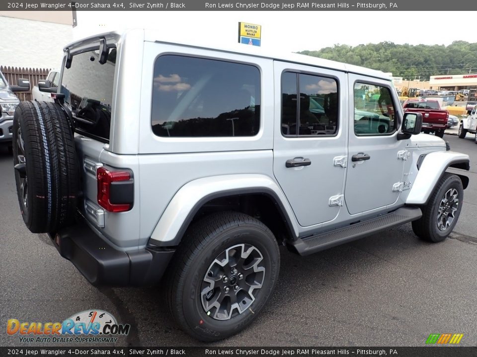 2024 Jeep Wrangler 4-Door Sahara 4x4 Silver Zynith / Black Photo #6