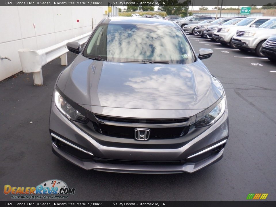 2020 Honda Civic LX Sedan Modern Steel Metallic / Black Photo #3