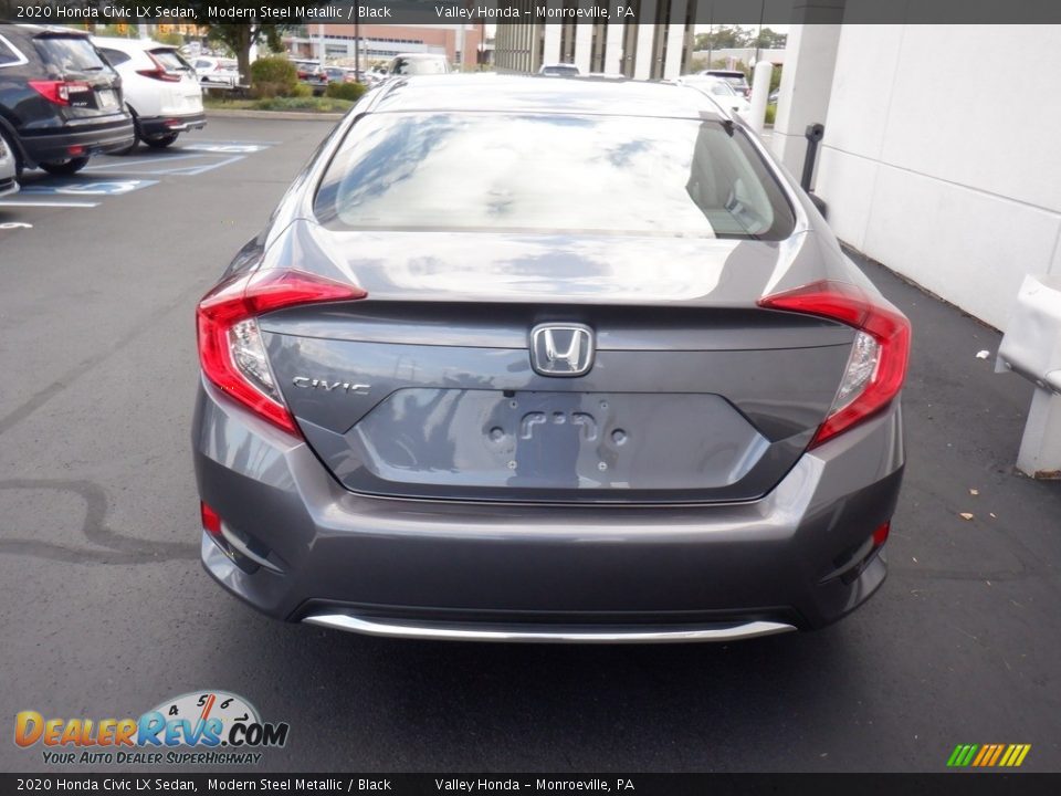 2020 Honda Civic LX Sedan Modern Steel Metallic / Black Photo #6