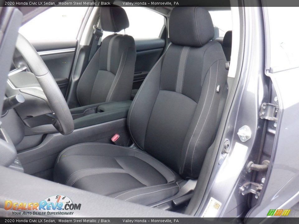 2020 Honda Civic LX Sedan Modern Steel Metallic / Black Photo #10