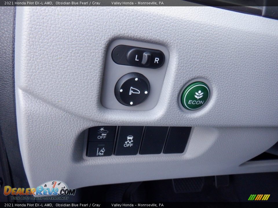2021 Honda Pilot EX-L AWD Obsidian Blue Pearl / Gray Photo #11