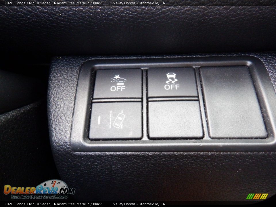 2020 Honda Civic LX Sedan Modern Steel Metallic / Black Photo #12