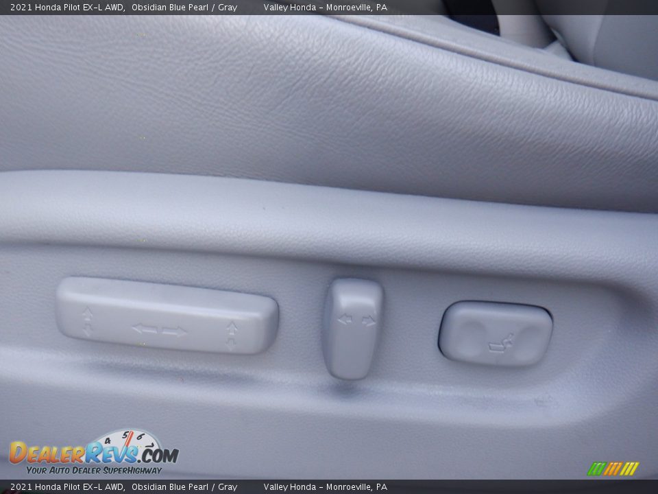 2021 Honda Pilot EX-L AWD Obsidian Blue Pearl / Gray Photo #13