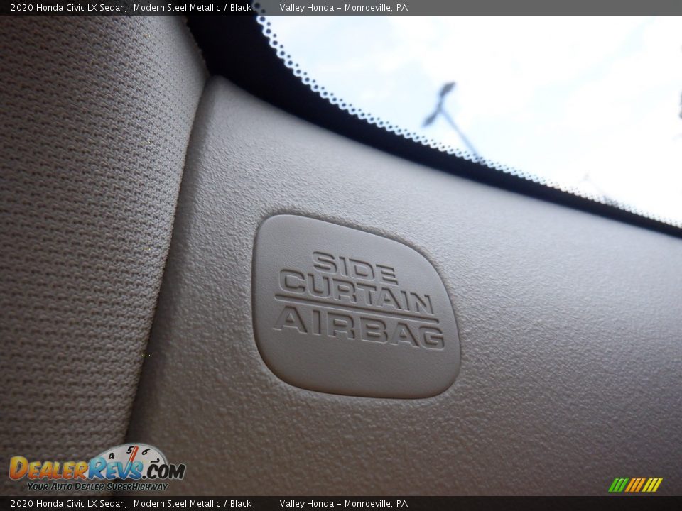 2020 Honda Civic LX Sedan Modern Steel Metallic / Black Photo #13