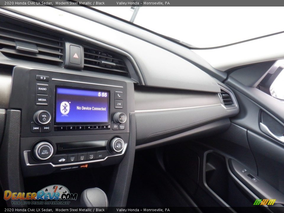 2020 Honda Civic LX Sedan Modern Steel Metallic / Black Photo #14
