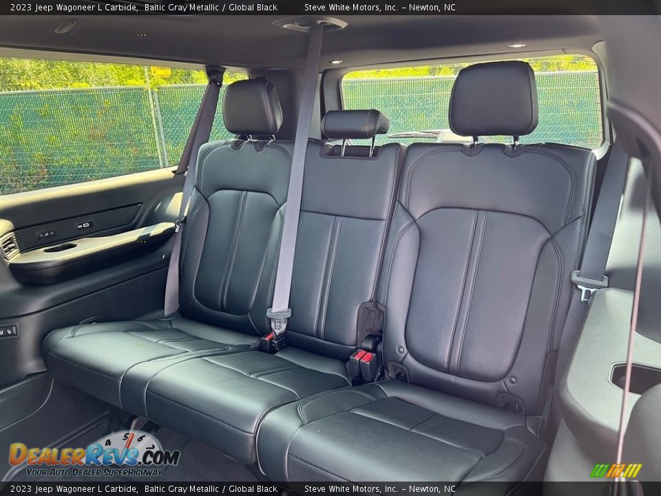Rear Seat of 2023 Jeep Wagoneer L Carbide Photo #17
