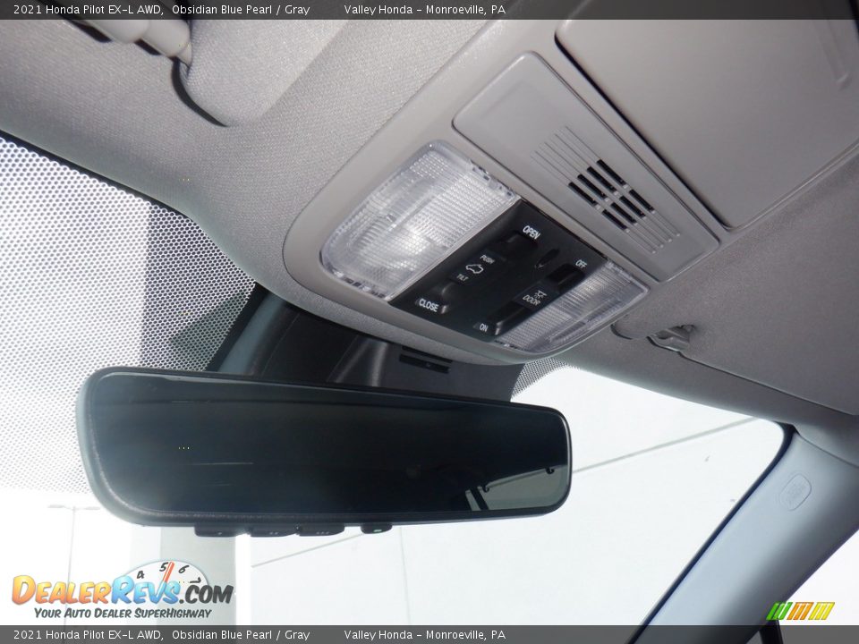 2021 Honda Pilot EX-L AWD Obsidian Blue Pearl / Gray Photo #22