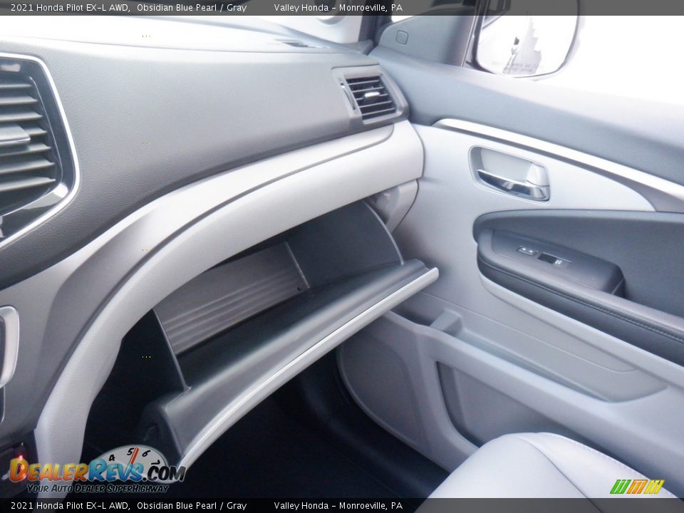 2021 Honda Pilot EX-L AWD Obsidian Blue Pearl / Gray Photo #23