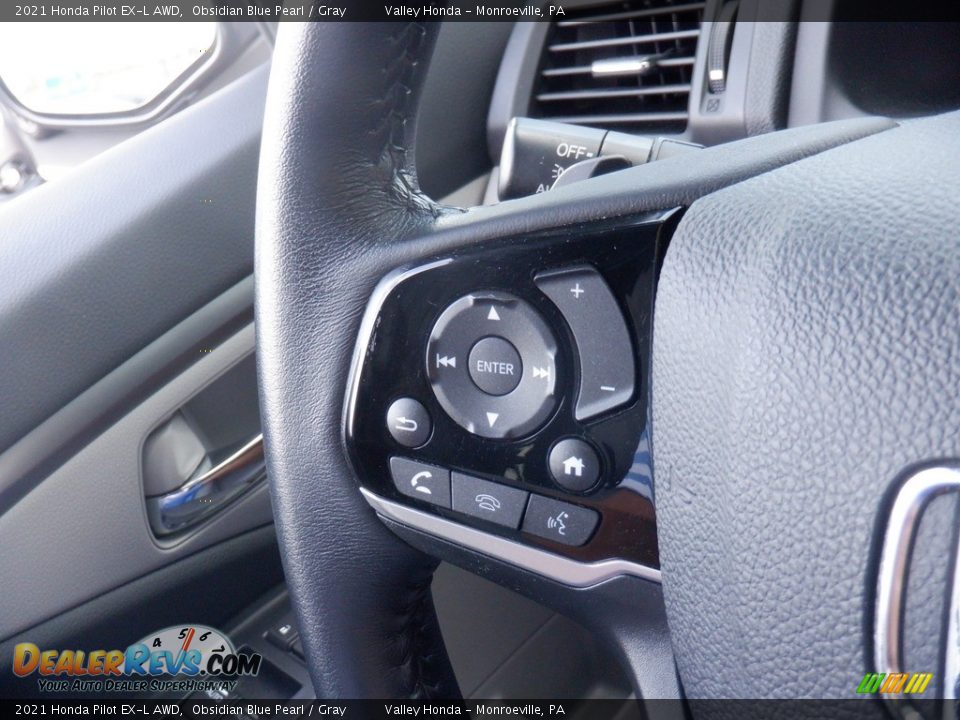 2021 Honda Pilot EX-L AWD Steering Wheel Photo #25