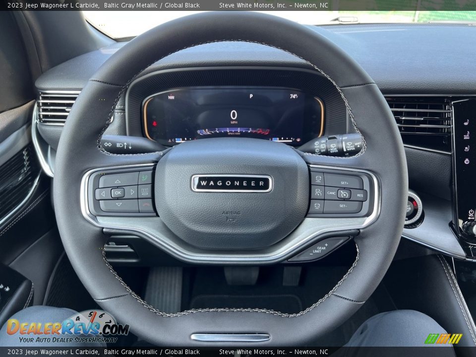 2023 Jeep Wagoneer L Carbide Steering Wheel Photo #26