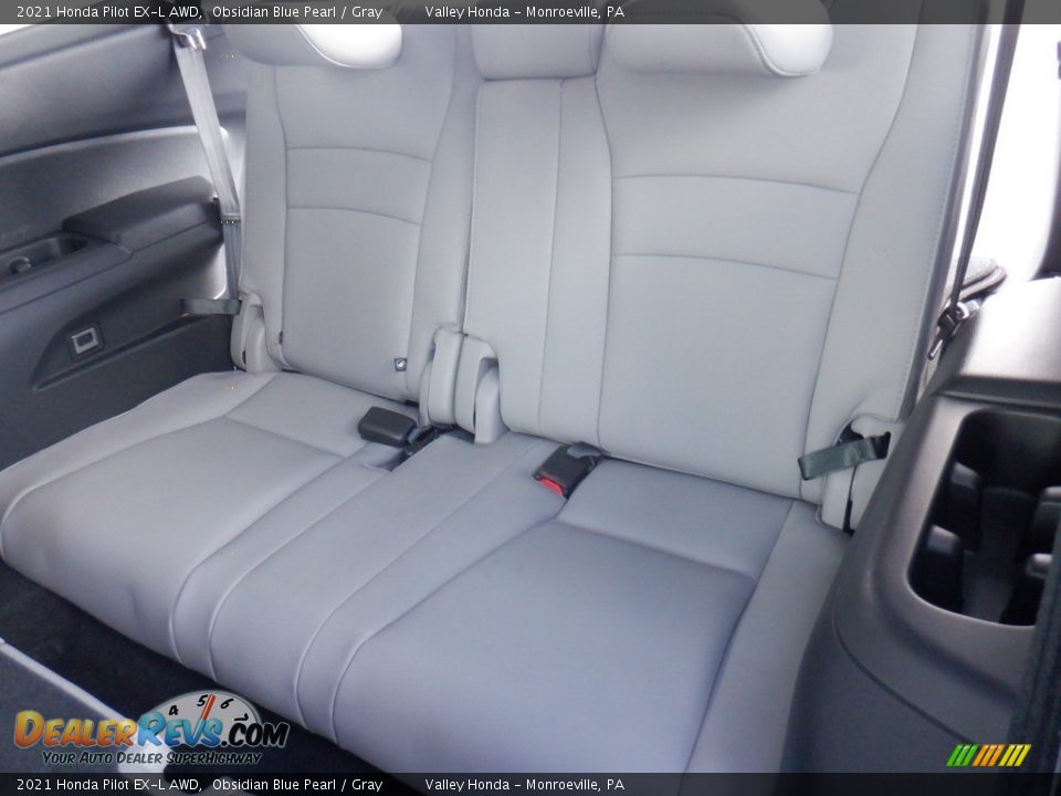 2021 Honda Pilot EX-L AWD Obsidian Blue Pearl / Gray Photo #27