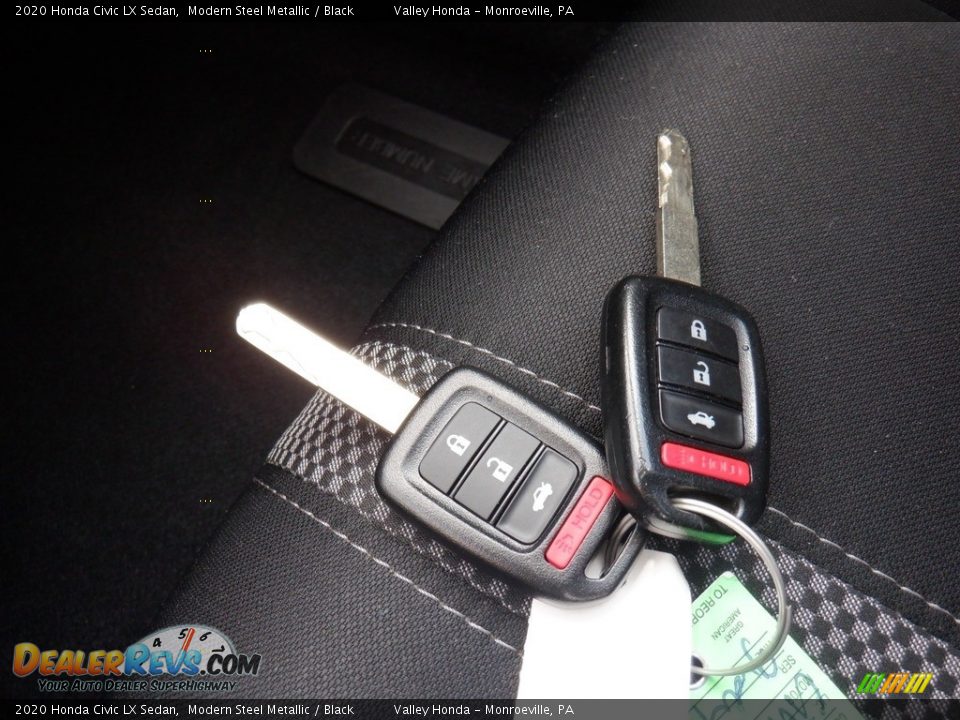 2020 Honda Civic LX Sedan Modern Steel Metallic / Black Photo #26