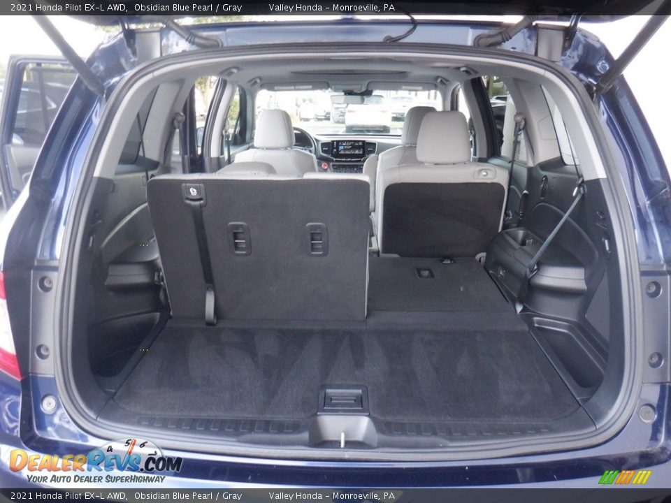 2021 Honda Pilot EX-L AWD Obsidian Blue Pearl / Gray Photo #31