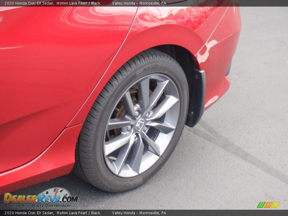 2020 Honda Civic EX Sedan Molten Lava Pearl / Black Photo #2