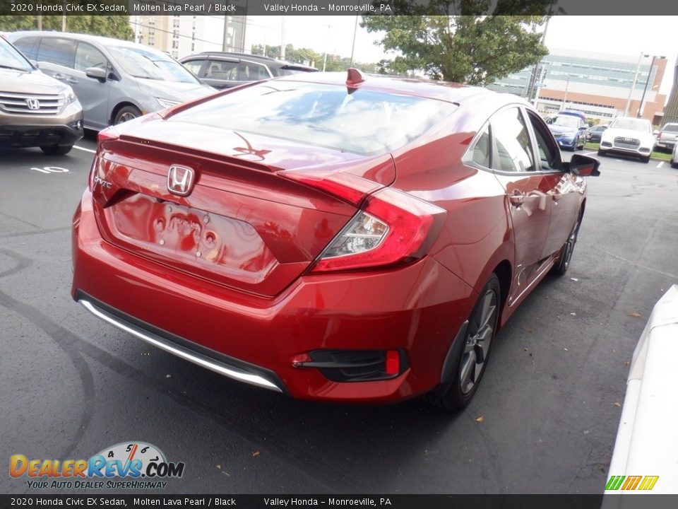 2020 Honda Civic EX Sedan Molten Lava Pearl / Black Photo #5
