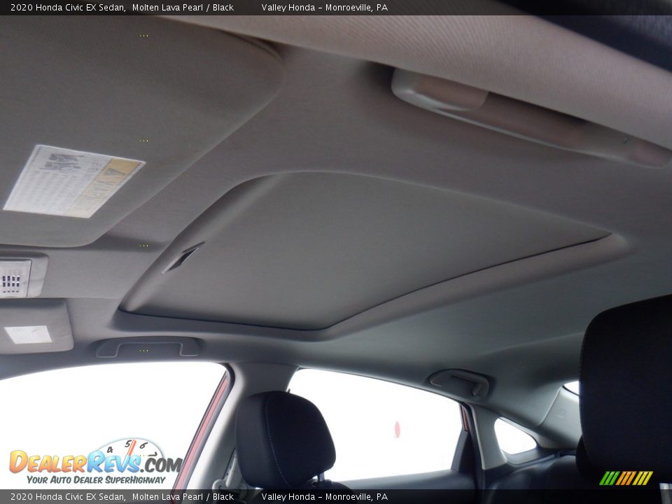 2020 Honda Civic EX Sedan Molten Lava Pearl / Black Photo #8