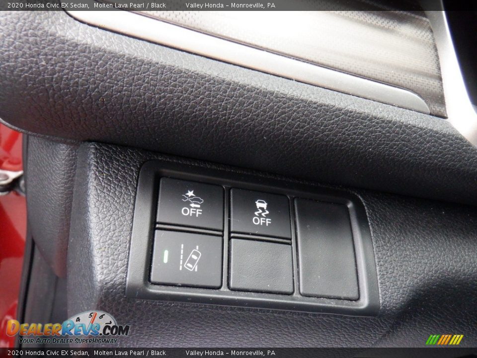 2020 Honda Civic EX Sedan Molten Lava Pearl / Black Photo #10