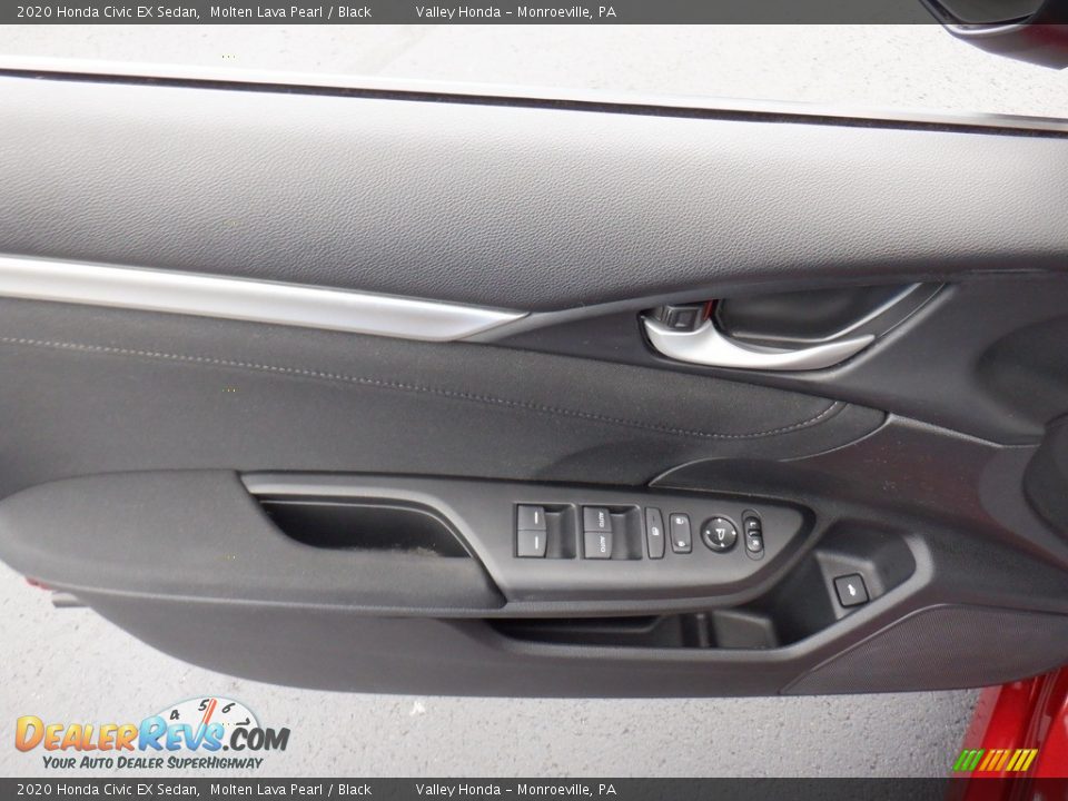 2020 Honda Civic EX Sedan Molten Lava Pearl / Black Photo #11