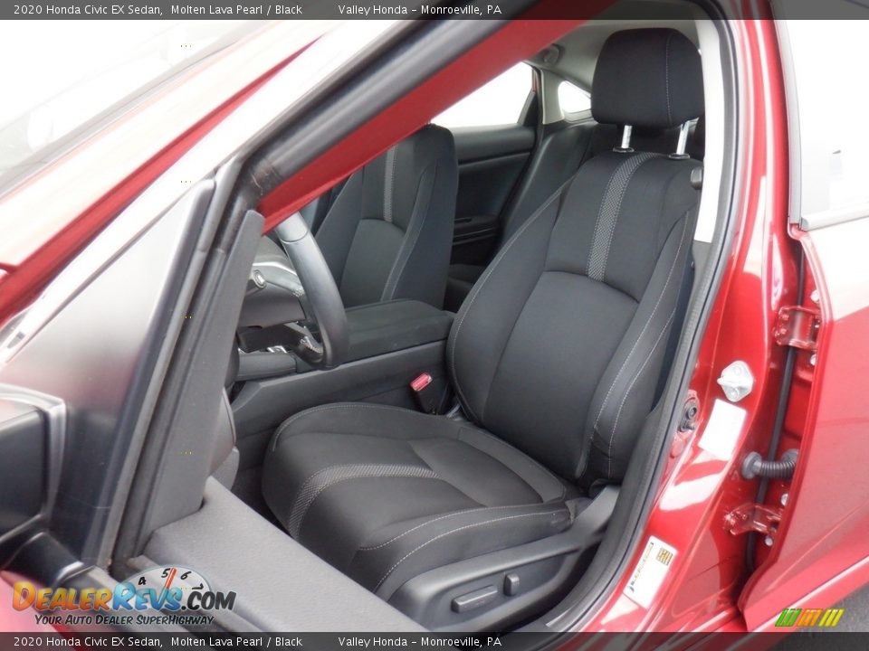2020 Honda Civic EX Sedan Molten Lava Pearl / Black Photo #12