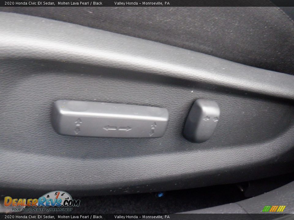 2020 Honda Civic EX Sedan Molten Lava Pearl / Black Photo #13
