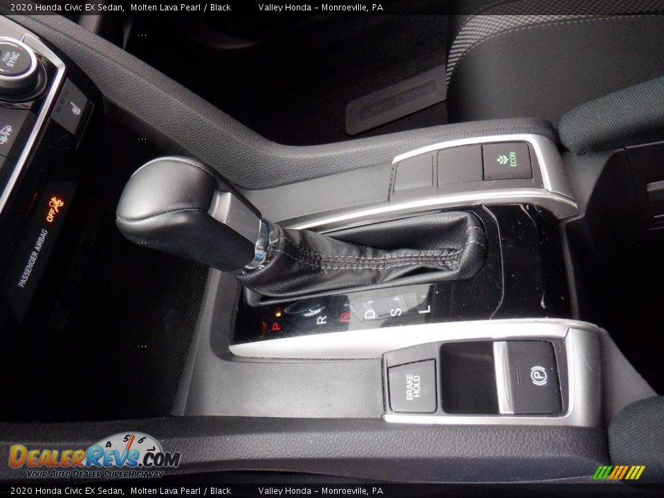 2020 Honda Civic EX Sedan Molten Lava Pearl / Black Photo #14