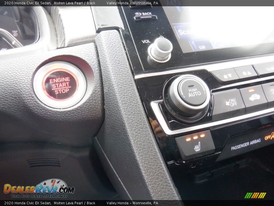 2020 Honda Civic EX Sedan Molten Lava Pearl / Black Photo #16