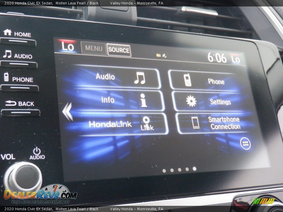 2020 Honda Civic EX Sedan Molten Lava Pearl / Black Photo #19