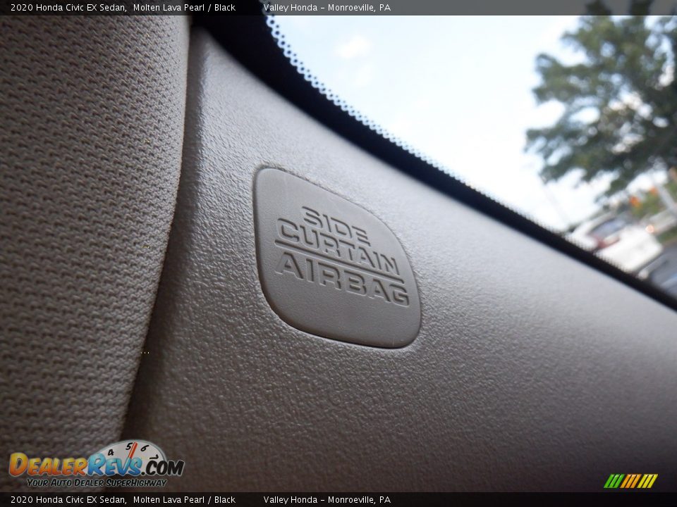 2020 Honda Civic EX Sedan Molten Lava Pearl / Black Photo #20