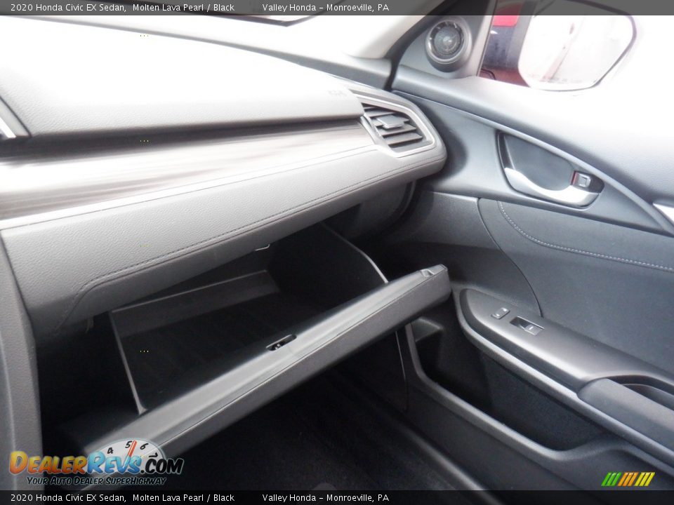 2020 Honda Civic EX Sedan Molten Lava Pearl / Black Photo #25