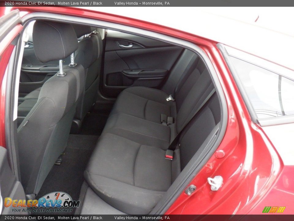 2020 Honda Civic EX Sedan Molten Lava Pearl / Black Photo #28