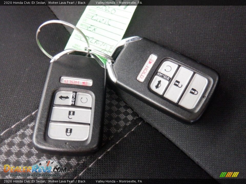 2020 Honda Civic EX Sedan Molten Lava Pearl / Black Photo #29