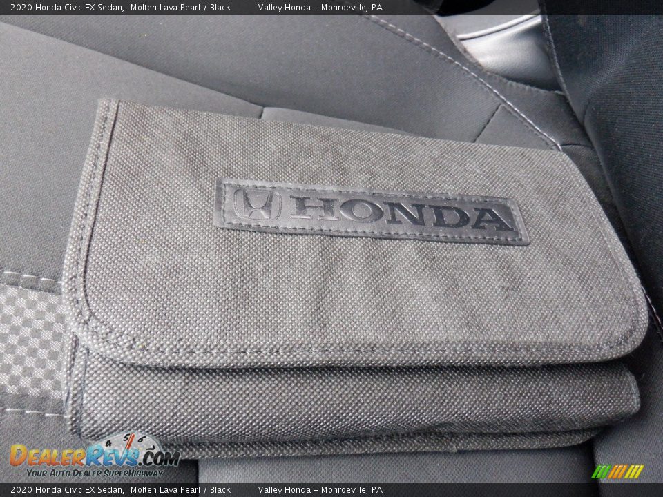 2020 Honda Civic EX Sedan Molten Lava Pearl / Black Photo #30