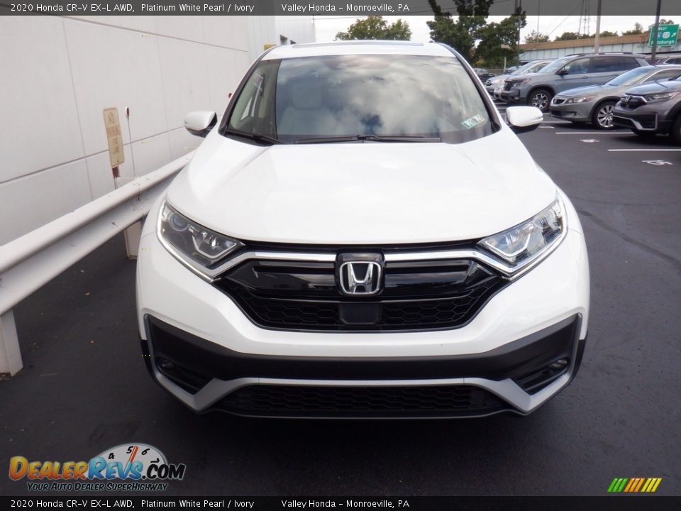 2020 Honda CR-V EX-L AWD Platinum White Pearl / Ivory Photo #3