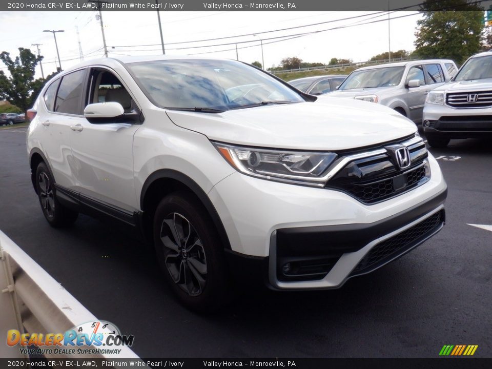 2020 Honda CR-V EX-L AWD Platinum White Pearl / Ivory Photo #4