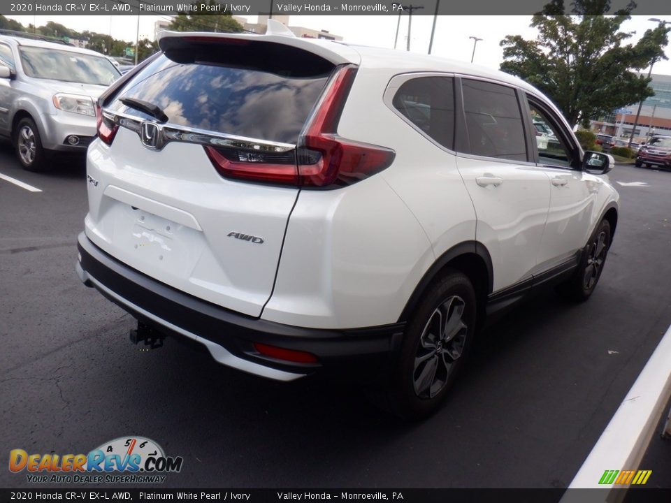 2020 Honda CR-V EX-L AWD Platinum White Pearl / Ivory Photo #5