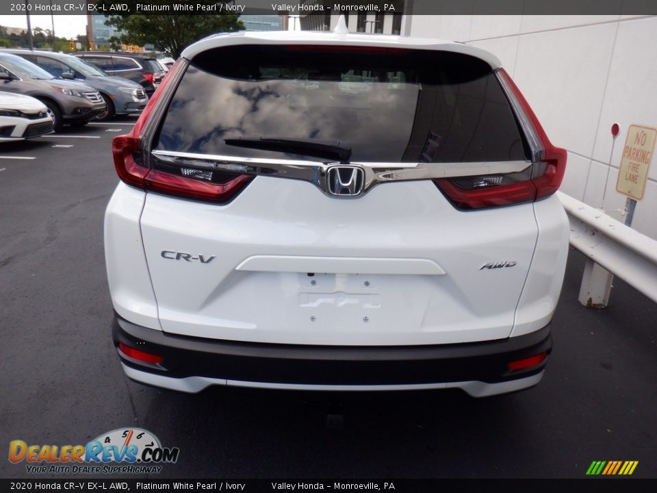 2020 Honda CR-V EX-L AWD Platinum White Pearl / Ivory Photo #8