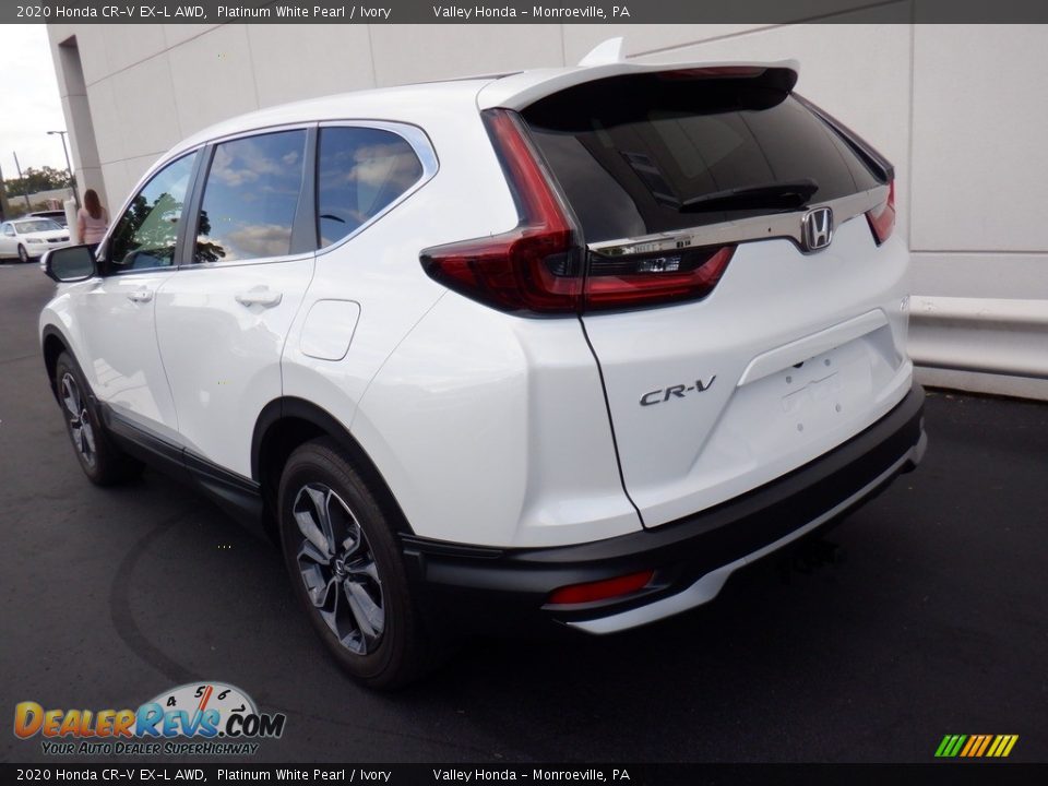 2020 Honda CR-V EX-L AWD Platinum White Pearl / Ivory Photo #9