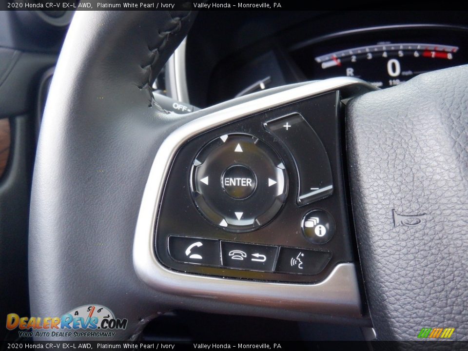 2020 Honda CR-V EX-L AWD Platinum White Pearl / Ivory Photo #27