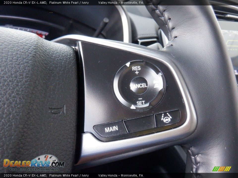 2020 Honda CR-V EX-L AWD Platinum White Pearl / Ivory Photo #28