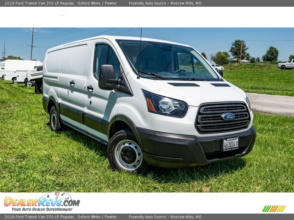 2019 Ford Transit Van 250 LR Regular Oxford White / Pewter Photo #1